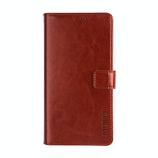 For OnePlus 9 Pro idewei Crazy Horse Texture Horizontal Flip Leather Case with Holder & Card Slots & Wallet(Brown)