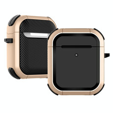 Wireless Earphones Shockproof Thunder Mecha TPU Protective Case For AirPods 1/2(Gold)