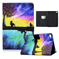 Electric Pressed TPU Colored Drawing Horizontal Flip Leather Case with Holder & Pen Slot For iPad mini 4 / mini 3 / mini 2 / mini(Starry Sky Reflection)