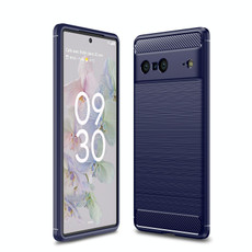 For Google Pixel 7 5G Brushed Texture Carbon Fiber TPU Phone Case(Navy Blue) For Google Pixel 7 5G Brushed Texture Carbon Fiber TPU Phone Case(Navy Blue)