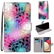 For Samsung Galaxy A02s / M02s Coloured Drawing Cross Texture Horizontal Flip PU Leather Case with Holder & Card Slots & Wallet & Lanyard(Translucent Glass)