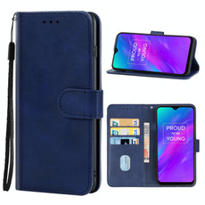 Leather Phone Case For OPPO Realme 3(Blue) Leather Phone Case For OPPO Realme 3(Blue)