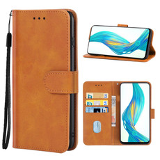 Leather Phone Case For OPPO Realme X(Brown) Leather Phone Case For OPPO Realme X(Brown)