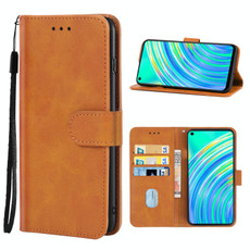 Leather Phone Case For OPPO Realme C17(Brown) Leather Phone Case For OPPO Realme C17(Brown)