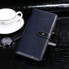For OPPO Realme 9 Pro+ idewei Crocodile Texture Leather Phone Case(Dark Blue)