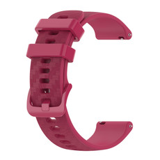 For Huawei Watch 2 20mm Carbon Fiber Striped Silicone Watch Band(Burgundy) For Huawei Watch 2 20mm Carbon Fiber Striped Silicone Watch Band(Burgundy)