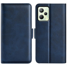 For OPPO Realme C35 Dual-side Magnetic Buckle Leather Phone Case(Dark Blue) For OPPO Realme C35 Dual-side Magnetic Buckle Leather Phone Case(Dark Blue)