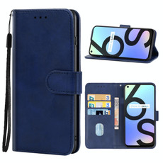 Leather Phone Case For OPPO Realme 6S(Blue) Leather Phone Case For OPPO Realme 6S(Blue)