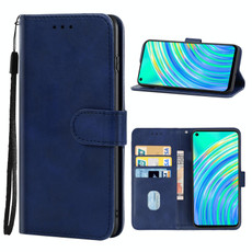 Leather Phone Case For OPPO Realme C17(Blue) Leather Phone Case For OPPO Realme C17(Blue)