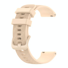 For Honor Watch ES 20mm Carbon Fiber Striped Silicone Watch Band(Beige) For Honor Watch ES 20mm Carbon Fiber Striped Silicone Watch Band(Beige)