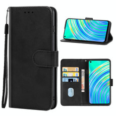 Leather Phone Case For OPPO Realme C17(Black) Leather Phone Case For OPPO Realme C17(Black)