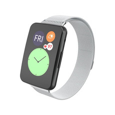 For Huawei Watch Fit Milanese Watch Band(Silver)