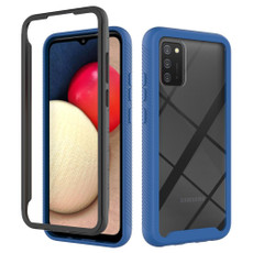 For Samsung Galaxy A02s(US Edition) Starry Sky Solid Color Series Shockproof PC + TPU Protective Case(Royal Blue)