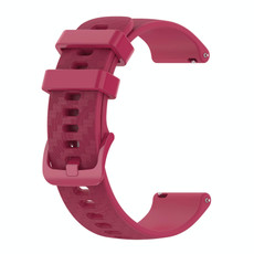 For Honor Watch ES 20mm Carbon Fiber Striped Silicone Watch Band(Burgundy) For Honor Watch ES 20mm Carbon Fiber Striped Silicone Watch Band(Burgundy)