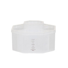 Simple Modern Large Capacity Office Desktop Storage Pen Holder, Colour: Frosted Transparent Non-Rotary