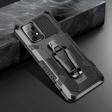 For Samsung Galaxy A52 5G Armor Warrior Shockproof PC + TPU Protective Case(Black)