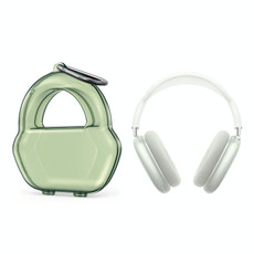 PP Jelly Color Headphone Protective Case for AirPods Max, with Hook(Green)