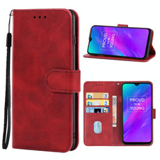 Leather Phone Case For OPPO Realme 3(Red) Leather Phone Case For OPPO Realme 3(Red)