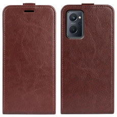 For OPPO Realme 9i R64 Texture Vertical Flip Leather Phone Case(Brown)