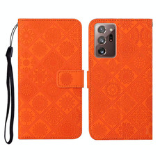 For Samsung Galaxy Note20 Ultra Ethnic Style Embossed Pattern Horizontal Flip Leather Case with Holder & Card Slots & Wallet & Lanyard(Orange) For Samsung Galaxy Note20 Ultra Ethnic Style Embossed Pattern Horizontal Flip Leather Case with Holder & Card Slots & Wallet & Lanyard(Orange)