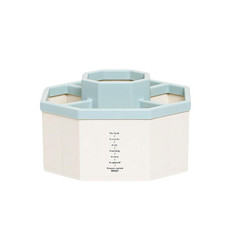 Simple Modern Large Capacity Office Desktop Storage Pen Holder, Colour: Blue Non-Rotary