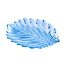 Acrylic Leaf Shape Fruit Tray and Shelf, Style: Dish (Blue) Acrylic Leaf Shape Fruit Tray and Shelf, Style: Dish (Blue)