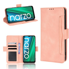 For OPPO Realme Narzo 50A Skin Feel Calf Pattern Leather Phone Case(Pink) For OPPO Realme Narzo 50A Skin Feel Calf Pattern Leather Phone Case(Pink)