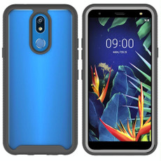 For LG K40 Starry Sky Solid Color Series Shockproof PC + TPU Protective Case(Black)