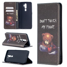 For OPPO A5 (2020) Colored Drawing Pattern Invisible Magnetic Horizontal Flip PU Leather Case with Holder & Card Slots & Wallet(Bear) For OPPO A5 (2020) Colored Drawing Pattern Invisible Magnetic Horizontal Flip PU Leather Case with Holder & Card Slots & Wallet(Bear)