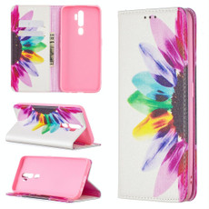 For OPPO A5 (2020) Colored Drawing Pattern Invisible Magnetic Horizontal Flip PU Leather Case with Holder & Card Slots & Wallet(Sun Flower) For OPPO A5 (2020) Colored Drawing Pattern Invisible Magnetic Horizontal Flip PU Leather Case with Holder & Card Slots & Wallet(Sun Flower)