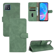 For OPPO A72 5G / A73 5G Solid Color Skin Feel Magnetic Buckle Horizontal Flip Calf Texture PU Leather Case with Holder & Card Slots & Wallet(Green) For OPPO A72 5G / A73 5G Solid Color Skin Feel Magnetic Buckle Horizontal Flip Calf Texture PU Leather Case with Holder & Card Slots & Wallet(Green)