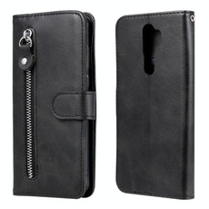 For OPPO A9 (2020) / A5 (2020) Fashion Calf Texture Zipper Horizontal Flip Leather Case with Holder & Card Slots & Wallet(Black) For OPPO A9 (2020) / A5 (2020) Fashion Calf Texture Zipper Horizontal Flip Leather Case with Holder & Card Slots & Wallet(Black)