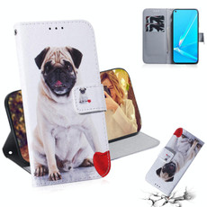 For OPPO A52 / A72 / A92 Coloured Drawing Horizontal Flip Leather Case, with Holder & Card Slots & Wallet(Pug) For OPPO A52 / A72 / A92 Coloured Drawing Horizontal Flip Leather Case, with Holder & Card Slots & Wallet(Pug)