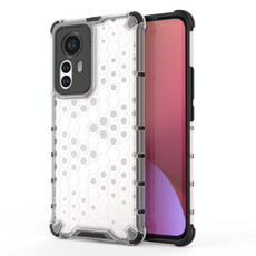 For Xiaomi 12 Pro Shockproof Honeycomb PC + TPU Phone Case(White)