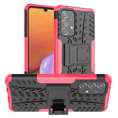 For Samsung Galaxy A33 5G Tire Texture TPU + PC Phone Case(Pink)