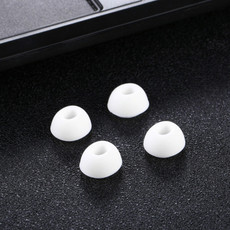 2 Pairs Soft Silicone Ear Caps with Net for AirPods Earphones, Size:S