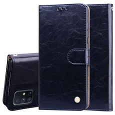 For Samsung Galaxy M51 Business Style Oil Wax Texture Horizontal Flip Leather Case, with Holder & Card Slots & Wallet(Black)