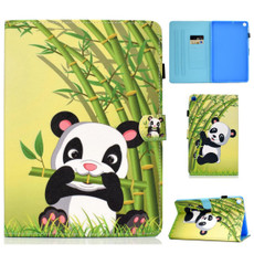 Colored Drawing Pattern Horizontal Flip PU Leather Case with Holder & Card Slots For Galaxy Tab A 10.1 (2019) / T510 / T515(Panda)