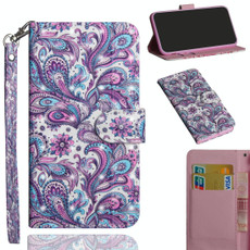 3D Painting Pattern Horizontal Flip TPU + PU Leather Case with Holder & Card Slots & Wallet For Huawei Y7 (2019) / Y7 Pro (2019) / Y7 Prime (2019)(Spiral Pattern)