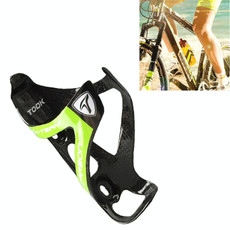 TOSEEK Full Carbon Fiber Road Bicycle Water Bottle Holder (Green)