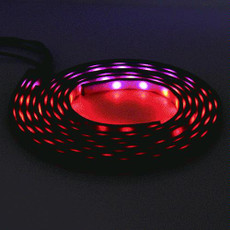 4 in 1 90cm/120cm RGB Colorful Flashing Decorative Chasis Light Sound Control Light Music Rhythm Light with Wireless Remote Control, DC 12V