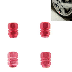 4PCS SA Metal Plated Hexagon Shape Universal Tire Valve Stem Cap(Red) 4PCS SA Metal Plated Hexagon Shape Universal Tire Valve Stem Cap(Red)