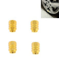 4PCS SA Metal Plated Hexagon Shape Universal Tire Valve Stem Cap(Gold) 4PCS SA Metal Plated Hexagon Shape Universal Tire Valve Stem Cap(Gold)