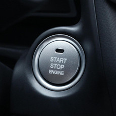 3D Aluminum Alloy Engine Start Stop Push Button Cover Trim Decorative Sticker for Mazda(Silver)