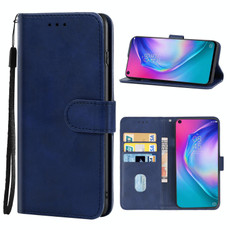 Leather Phone Case For Tecno Pouvoir 4(Blue)