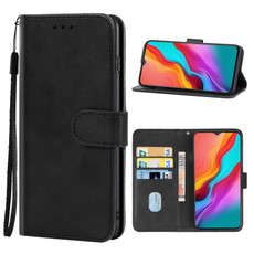 Leather Phone Case For Infinix Hot 8(Black) Leather Phone Case For Infinix Hot 8(Black)