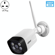 SriHome SH035 3.0 Million Pixels 1296P HD IP Camera, Support Two Way Audio / Motion Detection / Humanoid Detection / Full-color Night Vision / TF Card, UK Plug