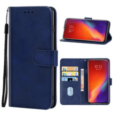 Leather Phone Case For Lenovo Z6(Blue) Leather Phone Case For Lenovo Z6(Blue)