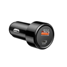 TE-P31 PD 20W USB-C / Type-C + QC3.0 18W USB Fast Car Charger(Black)