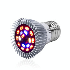 2 PCS LED Plant Growth Lamp Full Spectrum Plant Fill Light Cup, Power: E14 18 Beads